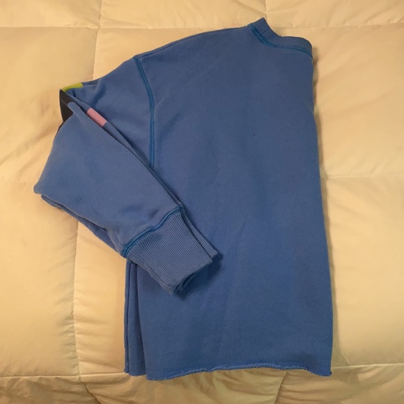 Striped Cropped Crewneck Sweatshirt - Picture 3 of 5